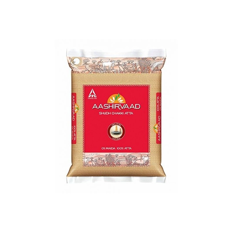 Aashirvaad Shudh Chakki Atta 10Kg - Pure Whole Wheat Flour for Soft Rotis | Basketor