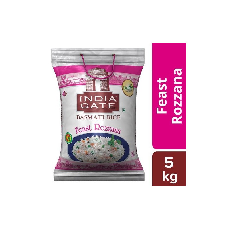 India Gate Basmati Rice - Feast Rozzana,5kg