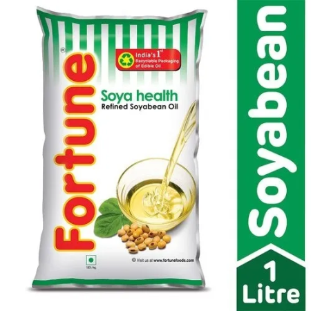 Fortune Soya Health Refined Soyabean Oil, 1Ltr