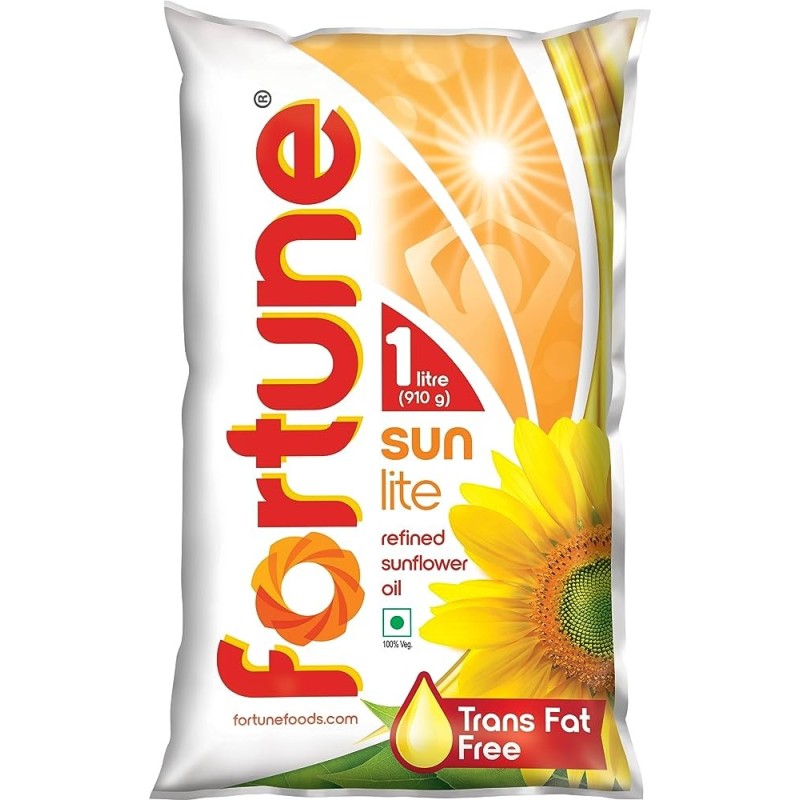 Fortune Sunlite Refined Oil, 1Ltr