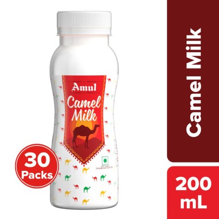 Buy Amul Camel Milk Bottle, 200 mL (Pack of 30) - Nutritious & Lactose-Free